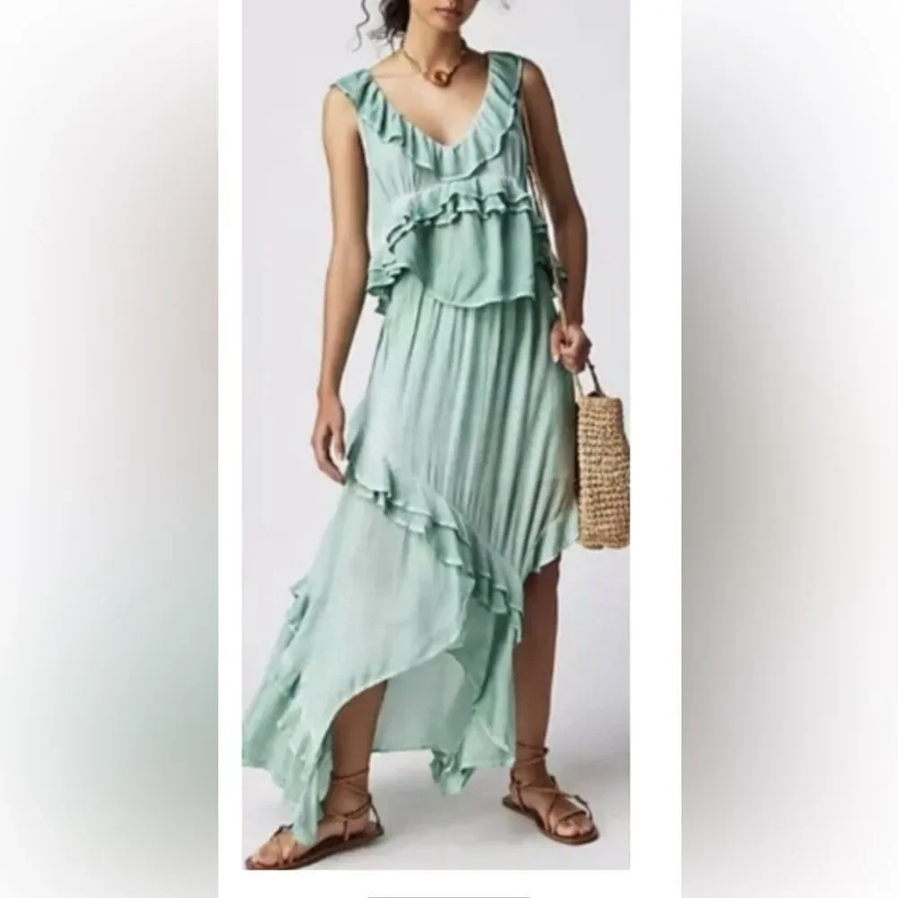Free People If Only Set Skirt & Top flowy & featured in a crinkled tie dyed - Picture 4 of 11